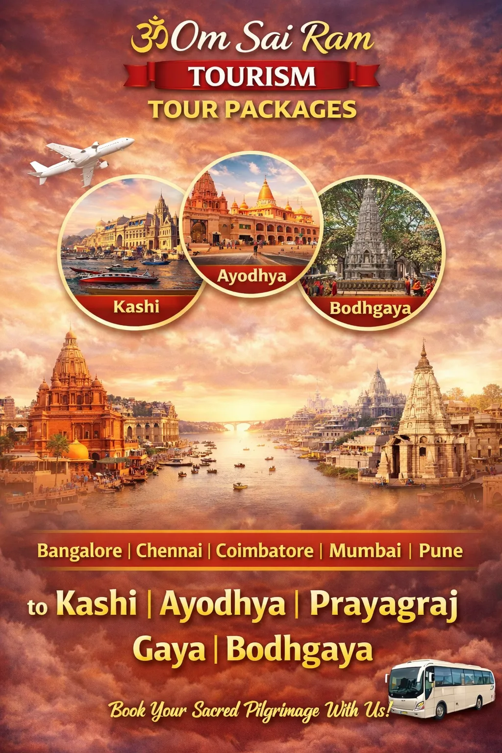 Delhi to Kashi Prayagraj & Ayodhya 4 Days / 3 Nights Tour Package by Flight mobile-banner-om-sai-ram (1)