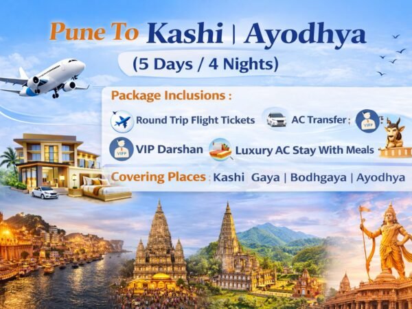 Pune To Kashi Bodhgaya Ayodhya 5 Days Flight Tour Package